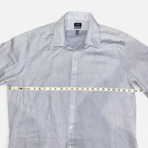 Grey Wrinkle Free Long Sleeve Button Up Dress Shirt from Arrow - Picture 4 of 6